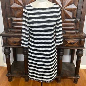 Black and White Striped dress - sz6